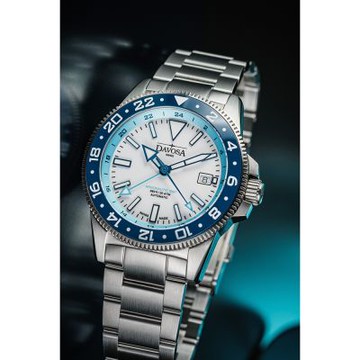 DAVOSA 161.542.40 ARGONAUTIC WORLD TRAVELLER 世界旅行者GMT雙十區錶 湛藍色 41.5mm