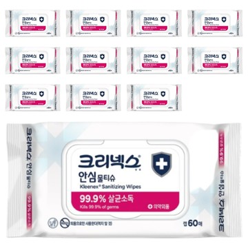 Kleenex 舒潔 安心濕紙巾 掀蓋式  60張  12包