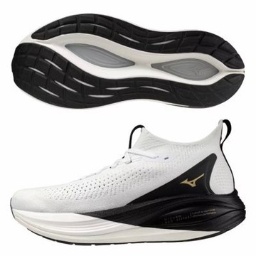MIZUNO 美津濃 慢跑鞋 男鞋 運動鞋 緩震 2E楦 VUSTA 白黑 J1GC263401