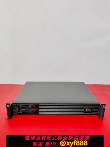 {公司貨 可打統編}1.5U機箱鋁面板短280MM深熱插拔2盤位itx主板2個全高卡工控機箱