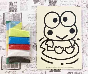 【震撼精品百貨】KeroKeroKeroppi 大眼蛙~Sanrio 大眼蛙兒童趣味沙畫-藍底#00777