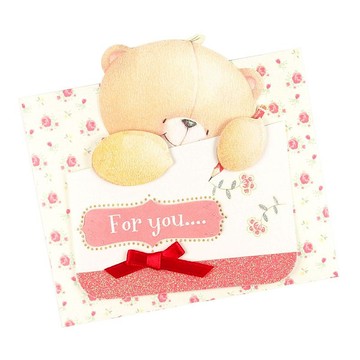 熊熊寫信給你【Hallmark-ForeverFriends-立體卡片 多用途