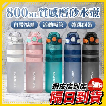 隔日到貨🚚磨砂水壺 大容量水壺 水杯 吸管水壺 隨行水壺 隨行杯 800ml水壺 運動水壺 透明水杯 大容量水杯 環保杯