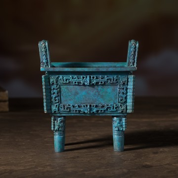 司母戊鼎(青色)