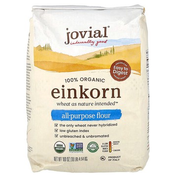 Jovial, Organic Einkorn All-Purpose Flour, 160 oz (4.54 kg)
