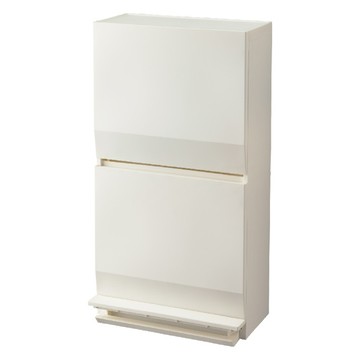 RISU｜SOLOW系列 多功能抗菌雙層收納櫃垃圾桶 45L