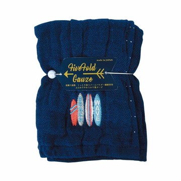 五重珍珠紗方巾（25x25cm）2入組-仲夏海灘