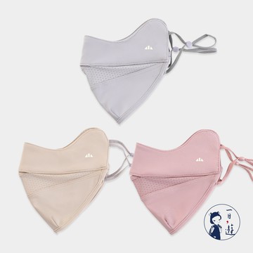 NicoFun 愛定做【微笑口罩】 3入透氣口罩 冰絲涼感立體3D口罩 護眼角 高爾夫球 防曬口罩(可水洗 可調式)