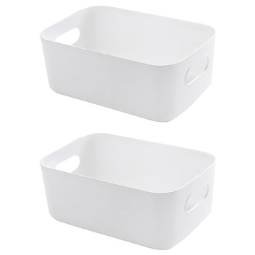 AHOYE 桌面收納盒 白色 簡約風格設計  2個