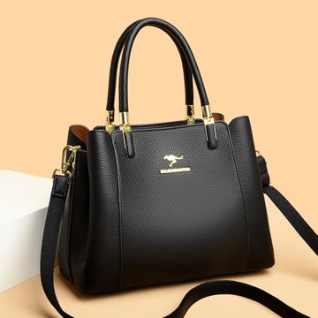 批發女士包包復古手提通勤托特包2025新款荔枝紋單肩斜挎包送長輩