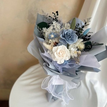 【遇見恆久】晨曦花語永生玫瑰花束 情人節花束 含盒 共3款