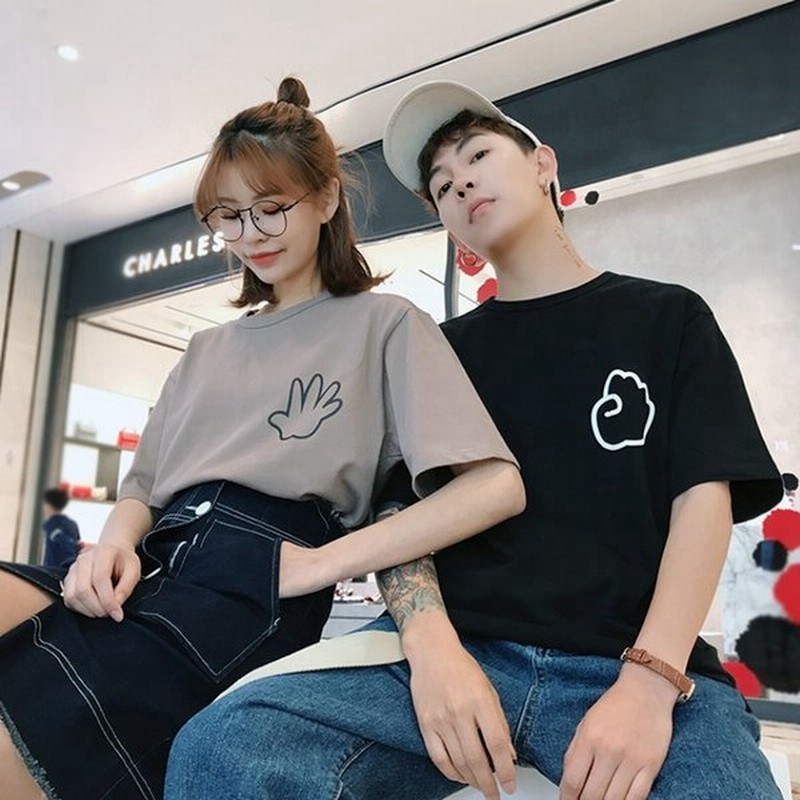 ペアルック カップル ｔシャツ ワンピース メンズ レディース ペア衣装 トップス ご夫婦 カップル ペア 半袖 記念日 通販 Lineポイント最大0 5 Get Lineショッピング