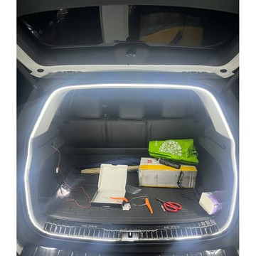 【點煙器】磁鐵感應款 流水 +常亮 流水燈條 白光6000K 4300K 12V 後車廂燈條 後車廂流水燈