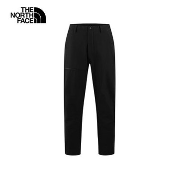 The North Face 官方旗艦 北面男款黑色DWR防潑水戶外徒步長褲｜8GG4JK3