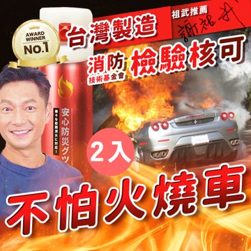 【寶媽咪】台灣製造 噴就滅雙效滅火器*2入 SGS認證 (限時再贈〝增壓水龍頭〞)