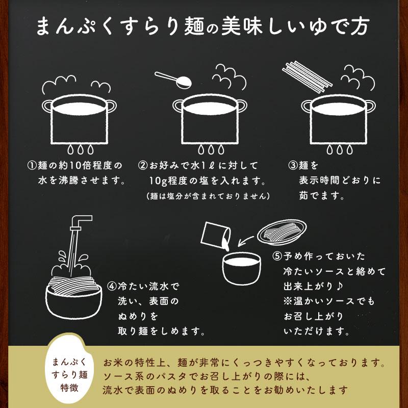 パスタ グルテンフリー お米のパスタ まんぷくすらり麺 200g×3袋 送料無料 米粉 小麦不使用