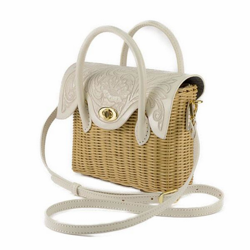 期間限定10%OFF Mini Rattan Bag ミニラタンバッグ 全2色 カービング