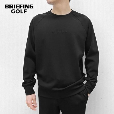 s30】【ブリーフィング/BRIEFING】MEN'S MINI 3D LOGO CREWNECK