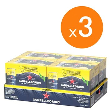[COSCO代購5] W108311 San Pellegrino 聖沛黎洛 氣泡水果飲料 檸檬口味 330毫升 X 24罐 三組