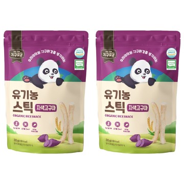 Earthrowoon 小森活 韓國糙米米棒  30g  2個  紫地瓜