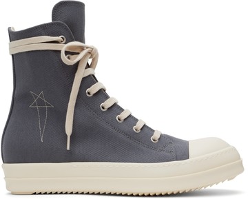Rick Owens DRKSHDW 灰色 Porterville Sneaks 高帮运动鞋