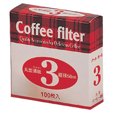 Pearl Horse 寶馬 丸型咖啡濾紙 3號  100個裝  1個