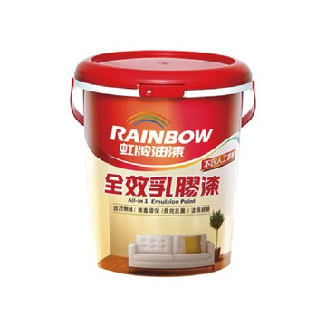 Rainbow 458 全效乳膠漆 冷調中性色系 電腦調色 平光3公升裝
