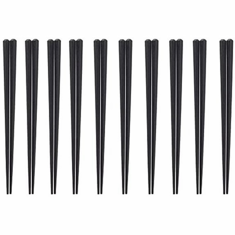 ストリックスデザイン 箸 五角 樹脂箸 10膳 黒 21cm 日本製 業務用食洗機 食器乾燥機対応 耐熱温度250 Sps樹脂 エンボス加 通販 Lineポイント最大0 5 Get Lineショッピング