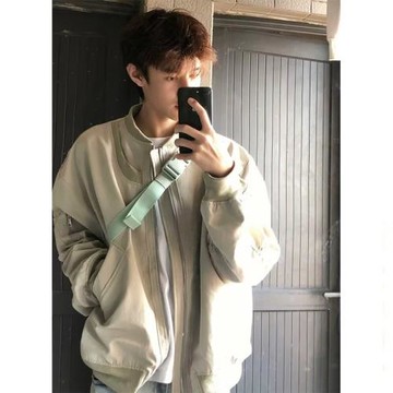 潮牌美式休閑男生夾克春季棒球服