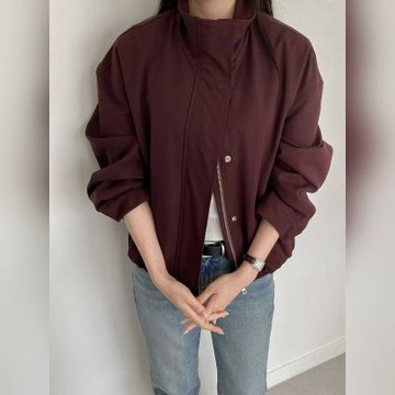 正韓外套 立領飛行夾克外套STP1145-創翊韓都