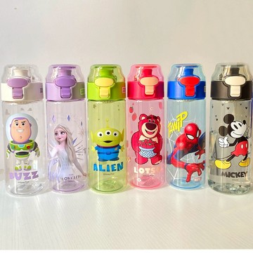 【優貝選】迪士尼 卡通明星 實用款直飲式5500ML便攜水壺 學生水壺