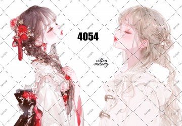 original sticker no.4054 人物貼紙 原創貼紙 原創人物貼紙 裝飾貼紙 cotton melody