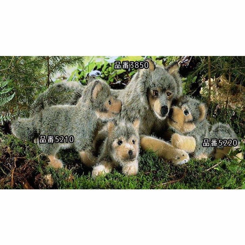 ケーセン ぬいぐるみ kosen オオカミの子 伏せ（ソフト） 20cm Wolf Pup Lying リアル 動物 | LINEブランドカタログ