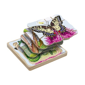 beleduc 多層拼圖 Set 28片 - 蝴蝶  1組