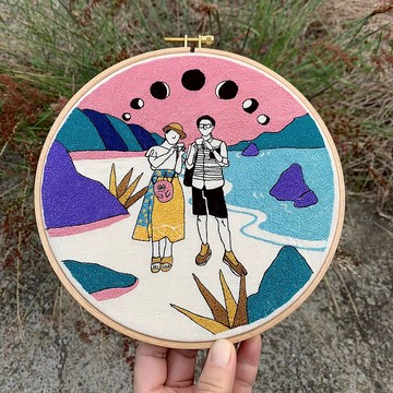 圓滿-客製化刺繡21x21cm