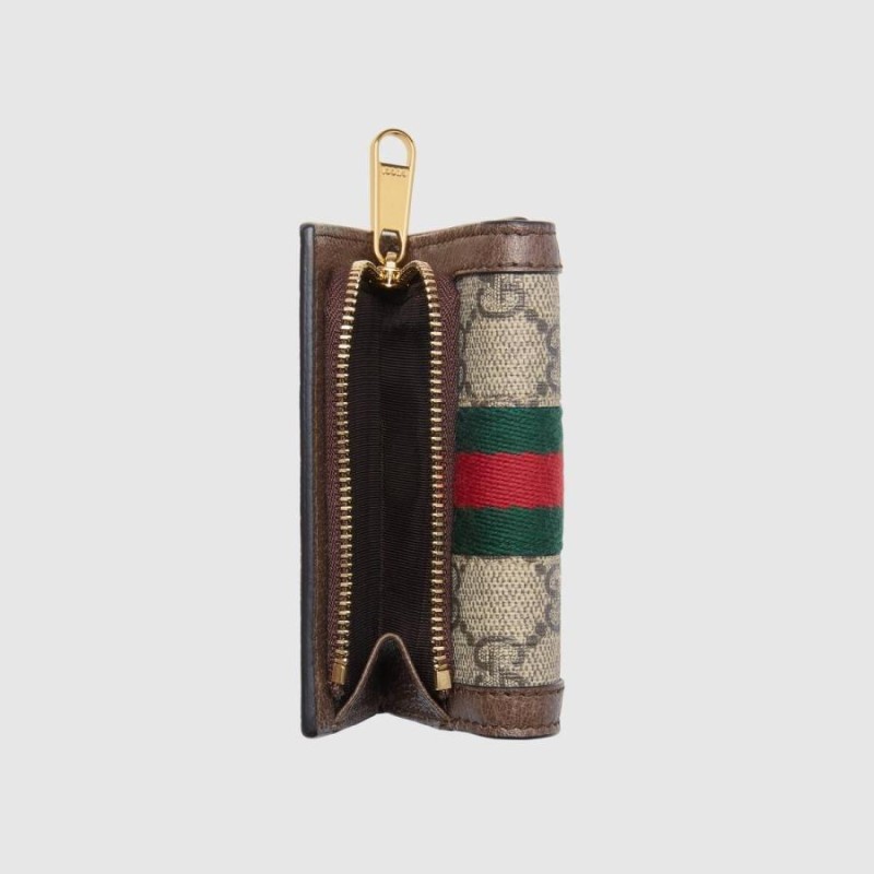 グッチ GUCCI 財布 小財布 三つ折り ３つ折り ベージュ エボニー