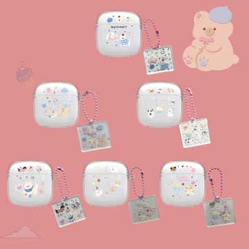適用於OPPO Enco Air4新聲版 藍牙耳機保護套 防摔殼 Enco Air4新聲版 耳機殼 耳機套 卡通透明軟殼
