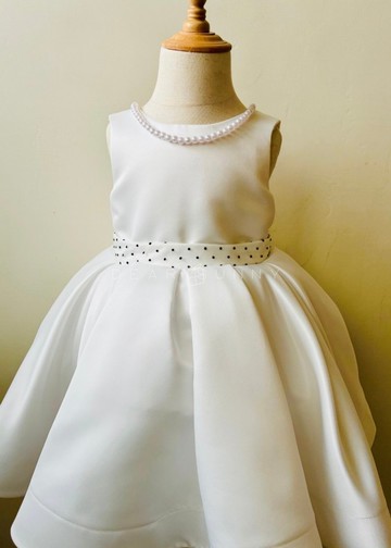 兒童緞面手工禮服—Kiki