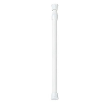 【福利品商品】免打孔 門簾伸縮桿, 50~90cm, 白色, 6入, 1組