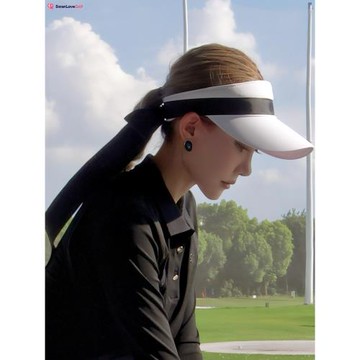新款高爾夫球帽女空頂帽松緊可調節遮陽防曬防紫外線golf運動帽子