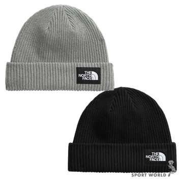 The North Face 北面 毛帽 反折 小布標 灰/黑【運動世界】NF0A8CGZDYX/NF0A8CGZJK3
