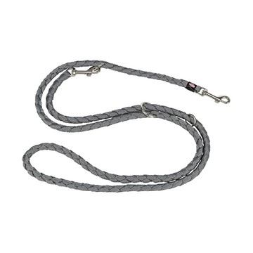 (預購) Trixie 寵物用品 織帶多功能牽繩-灰 S–M: 2,00 m/ø 12 mm (TX143516)