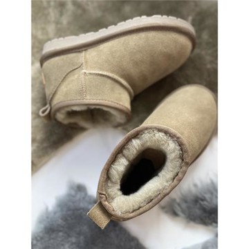 雪地靴女皮毛一體短筒冬季周冬雨同款2024年新款加絨厚底防滑短靴