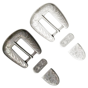 【出清品】IVAN 羽毛刻紋3件式帶扣 / 25mm (1＂)系列 7347