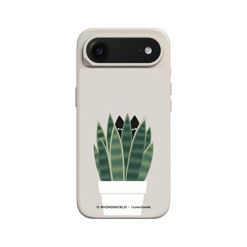 iPhone Air SolidX 貝殼灰 - ilovedoodle (Lim Heng Swee) - Cat and Plant - 貓迷藏