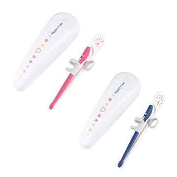 Richell 利其爾 兒童學習筷第一階段(附收納盒)|兒童餐具(2色可選)