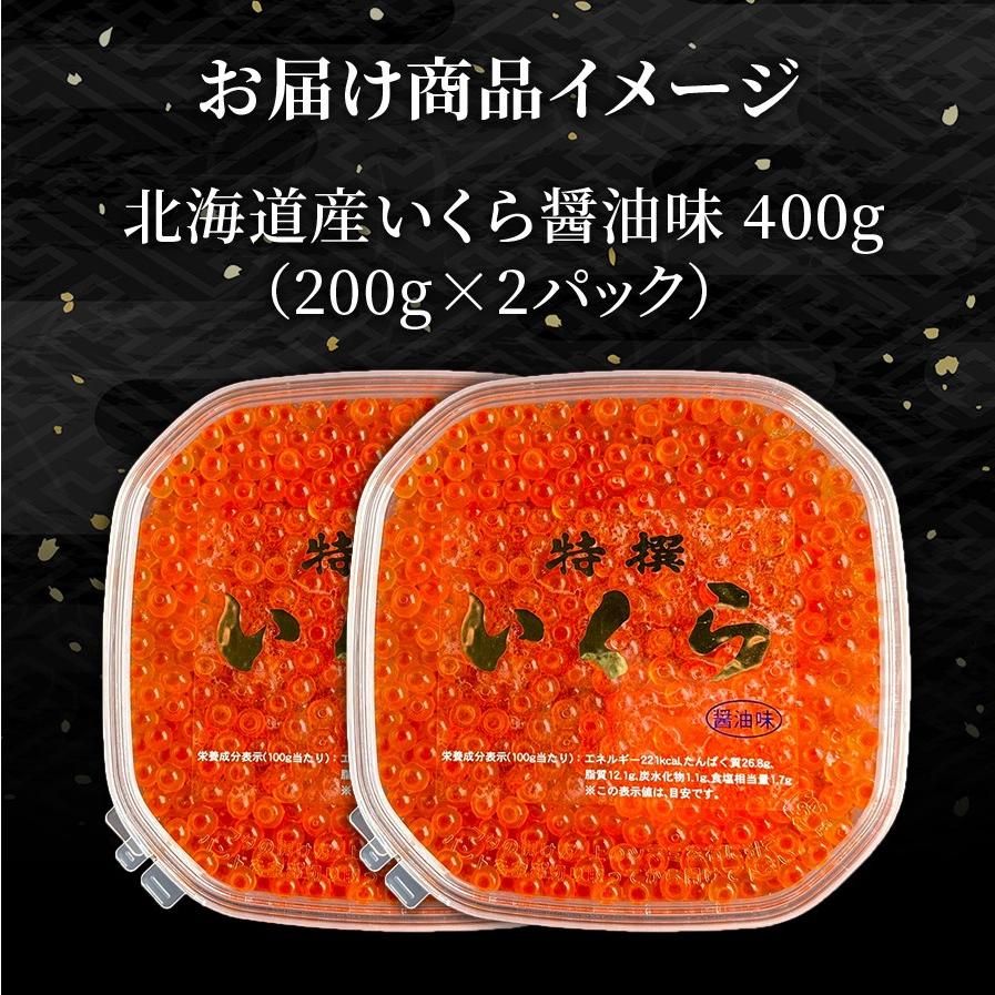 北海道産 いくら イクラ 400g (200g×2) 冷凍 魚卵 贈答 お祝い 海鮮 丼 ちらし寿司