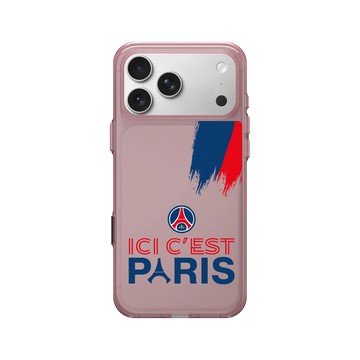 iPhone 17 Pro Max Clear (相機按鈕) 晶醺玫 - PSG - Ici c'est Paris