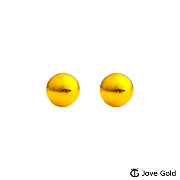 Jove gold 承諾黃金耳環-小