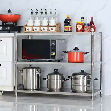 不锈钢工作台落地置物架子家用台子水吧台商用桌子餐饮厨房操作台